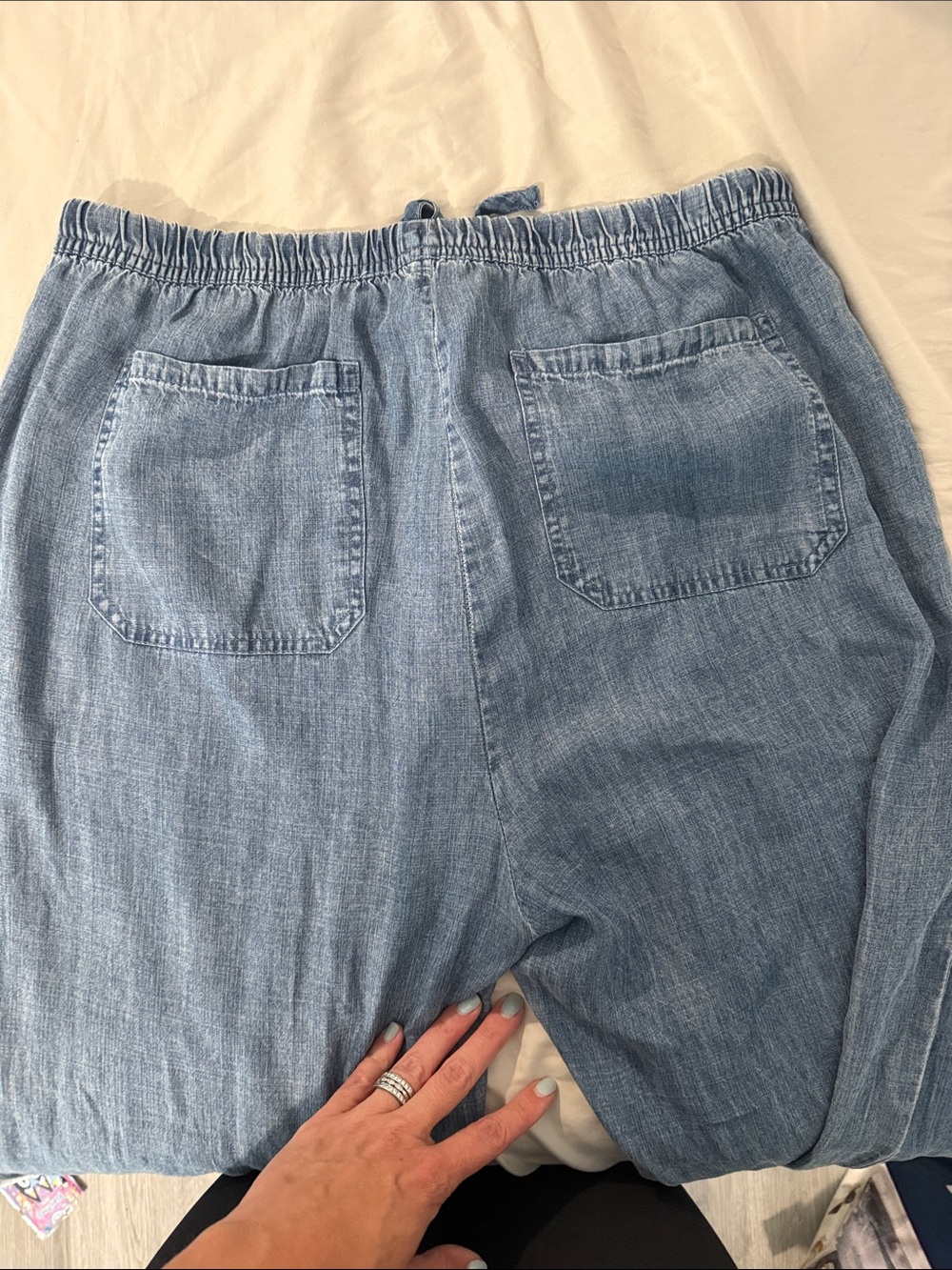 Light Blue Wide Leg Women’s Jeans - Picture 3 of 3